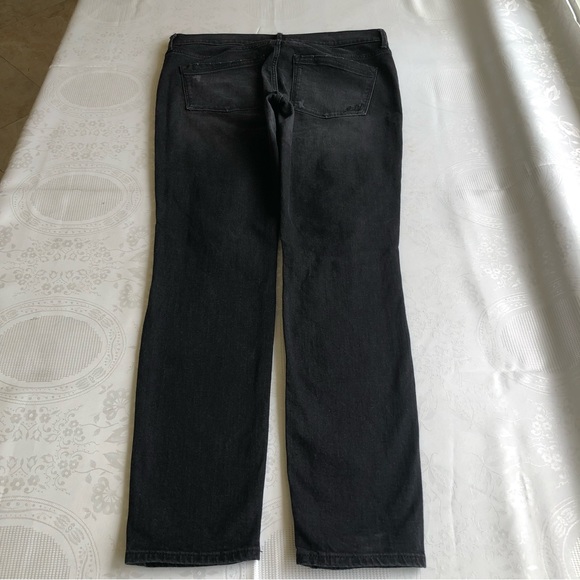 Express Jeans Black Ripped Jeans Denim Pants Women’s Size 12R Mid-Rise Leggings - Picture 13 of 16